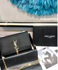 Клатч Saint Laurent Kate With Tassel In Caviar Leather